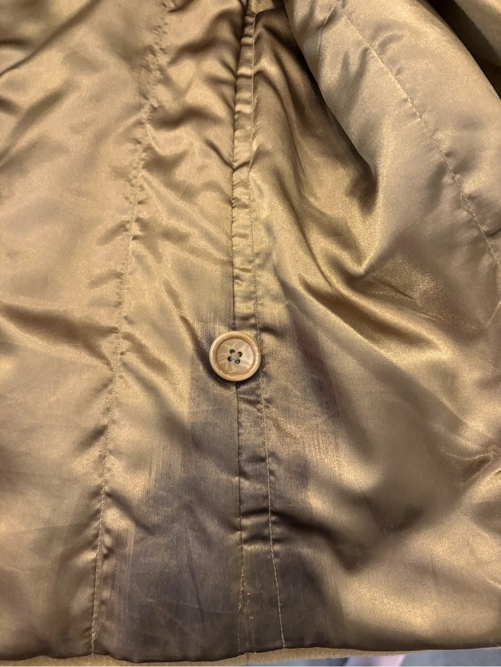 Banana Republic Men's Wool and Cashmere Pea Coat in Camel Brown